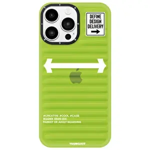 Youngkit Lxx003 iPhone 13 Pro Sert Silikon Kılıf Yeşil