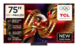 TCL 75C8L 75 inç 190 Ekran ZeroBorder 4K Google SQD-MiniLED TV 2