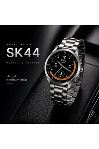 SK44 Akıllı Saat AMOLED Ekran Bluetooth Arama IP67 100+ Spor Modu