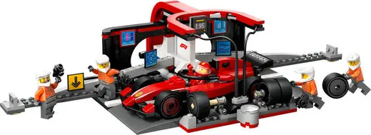 60443 LEGO® City Ferrari Arabalı F1® Pit Stop ve Pit Ekibi