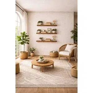 Mobilyacın 30 Mm 3'lü Uçan Duvar Rafı Set Gizli Raf- Barok 15x40