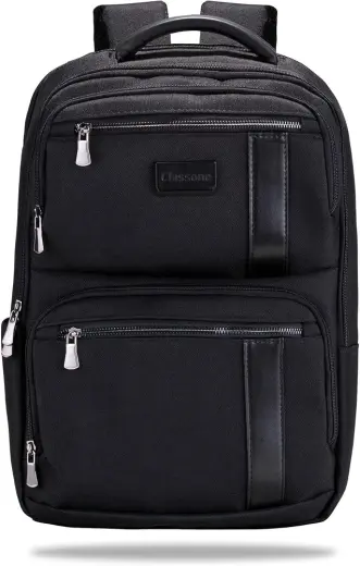Classone BP-BS100 Business VIP B1 - Serisi 15.6 inch Uyumlu WTX Pro Su Geçirmez Kumaş Laptop Sırt Çantası -Siyah