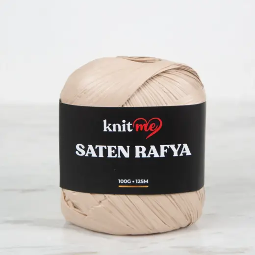 Knitme Saten Rafya İp Vizon - 7