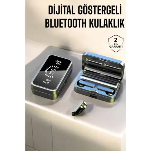 Grandor Aynalı Bluetooth Kulaklık Telefon Standlı Dijital Göstergeli
