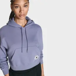 Converse Kadın Mor Crop Hoodie 7