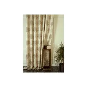 Vivense Klasi̇k Damask Seyrek Pi̇le Fon Perde, Krem Vi̇zon, 90x260