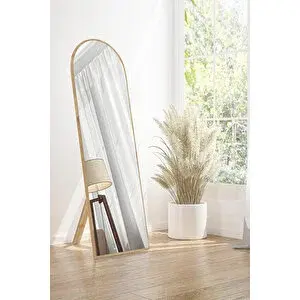 Nysamo 150 Cm Safir Meşe Ayaklı Kubbe Duvar Salon Antre Hol Koridor Mutfak Banyo Ofis Aynası