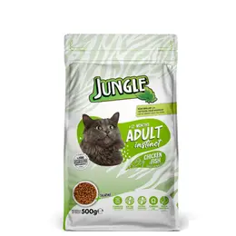 Jungle Tavuk ve Balıklı Yetişkin Kedi Maması 500gr 1