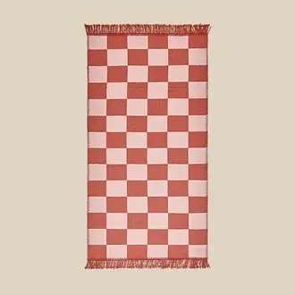 Evidea Soft Dama Kilim - Pembe / Kırmızı - 80x150 cm