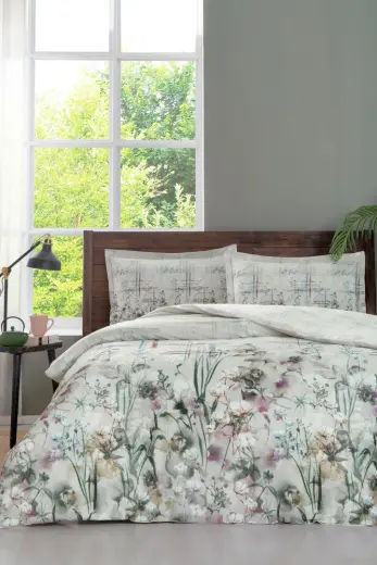 Özdilek Linum Tek Kişilik Lastikli Fitted Çarşaf Nevresim Takımı