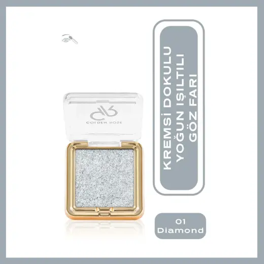 Golden Rose Glitter Glow Eyeshadow Göz Farı No: 01 Diamond
