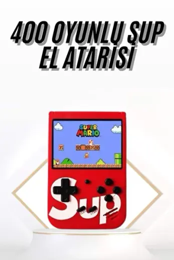 Çocuklara Özel Taşınabilir Sup El Atarisi 400 Oyunlu Nostaljik Oyun Konsolu