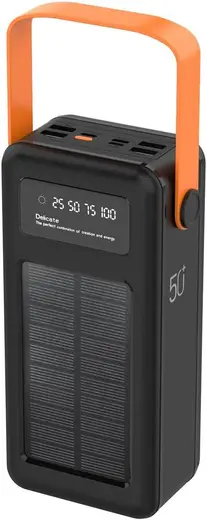 ROBEVE ACL 50000 Mah Powerbank Göstergeli Powerbank Solar Fenerli Güneş Enerjili 50000 Powerbank