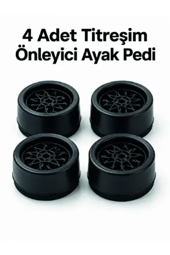 4'lü Set Çamaşır Makinesi Titreşim Önleyici Ped