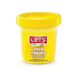 Lets Tek Renk Oyun Hamuru 115Gr Neon Sarı