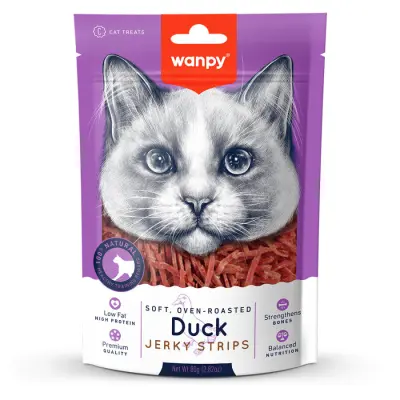 Wanpy Oven Roasted %100 Doğal Ördekli Yüksek Proteinli Kedi Ödül Maması 80gr