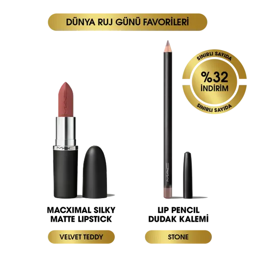 Dünya Ruj Günü Favoriler Seti: Stone & Velvet Teddy