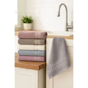 Mira Home 6'lı Mutfak Havlusu Seti 30x50 Cm %100 Pamuklu Reyhan