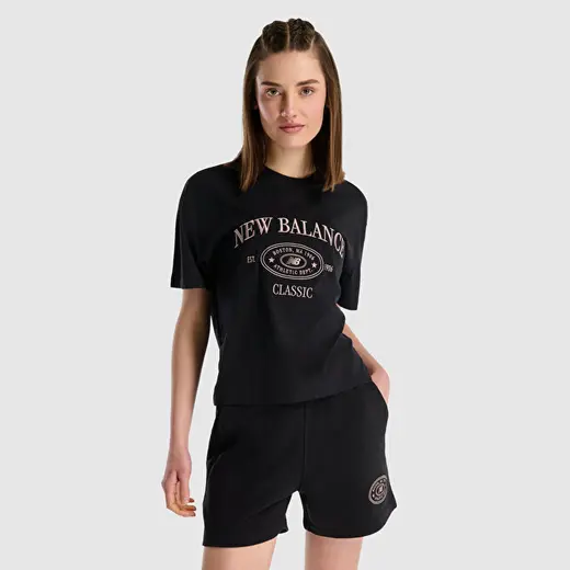 New Balance WNT1508 Siyah Kadın Tişört