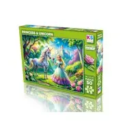 Ks Games Puzzle 50 Parça Princess&Unicorn