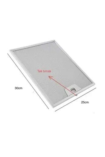 DWG66CD60T İçin Davlumbaz Aspiratör 250X300 Alüminyum Yağ Süzgeç Tel Kaset Filtre