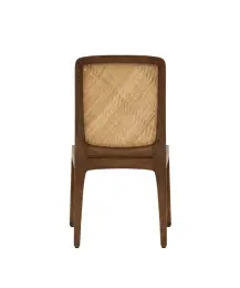 Rattan Örgü Detaylı Mango Ağacı Sandalye(50x55x81 Cm) 5