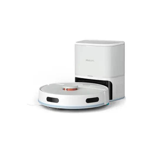 Die Grup Philips Homerun 2000 Islak & Kuru Robot Süpürge -Yüksek Emiş, Halı Algılama, Lds Radar, 70 Günlük Otomatik Boşaltma Istasyonu, Homerun Uygulaması, Arctic White (XU2100/25)