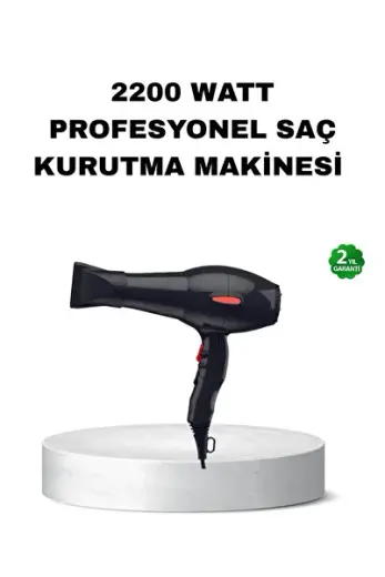KRM Profesyonel Saç Kurutma Makinesi – AC Motor, Soğuk Üfleme, 2 Hız Kademesi KRM