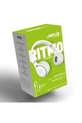 Jopus JS80 Ritmo 3.5 mm Mikrofonlu Kablolu Kulak İçi Kulaklık Beyaz