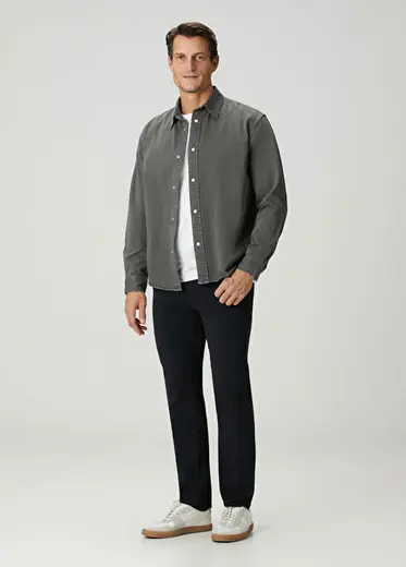 Modern Straight Lacivert Jean Pantolon