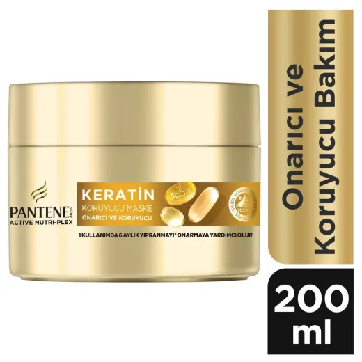 Pantene Pro-V Zayıf ve Yıpranmış Saçlar için Onarım ve Koruma Keratin Saç Maskesi 200 ml