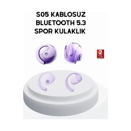 sbodurhome S05 Bluetooth 5.3 Kulaklık Ipx4 Su Geçirmez Hızlı Eşleşme Güçlü Stereo Ses