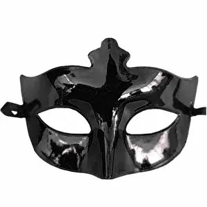 evimdeyokyok Evimdeyokyok Siyah Renk Masquerade Kostüm Partisi Venedik Balo Maskesi S