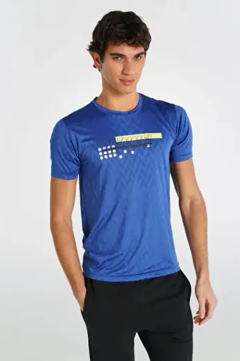 REMUS KISA KOLLU TİŞÖRT Mavi Erkek Tişört