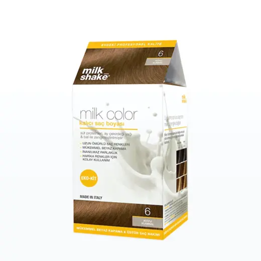 milk_shake Milk Color Eko Kalıcı Saç Boyası Seti 6 Koyu Kumral