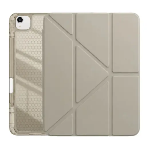 Ps iPad Air 13 Inç (M4)/(M3)/(M2) Tri Folding Standlı Kılıf - Bej