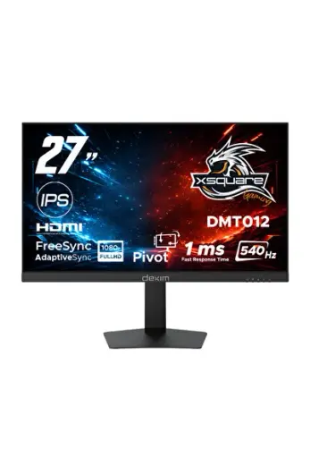 DMT012 27" 540Hz 1ms FHD HDMI DP HDR Low Blue Light FreeSync Fast IPS Pivot Gaming Monitör