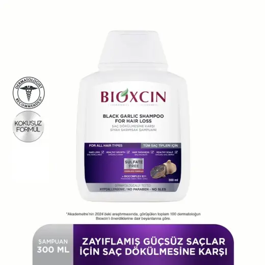 Bioxcin Siyah Sarımsak Şampuan 300 ml