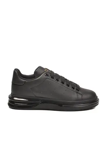 Siyah Bağcıklı Erkek Sneaker