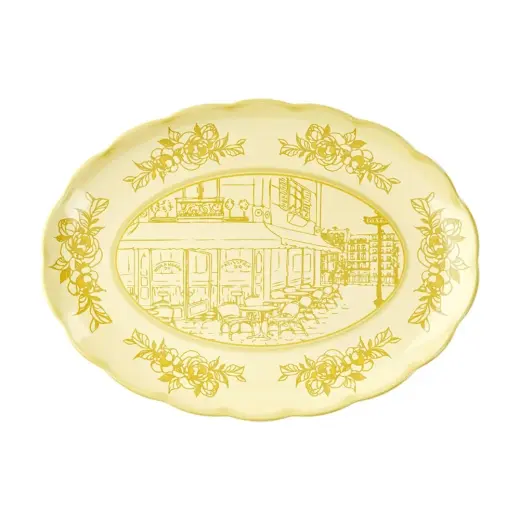 Guzzini Josephine Servis Tabağı Large 51x38 cm Sarı