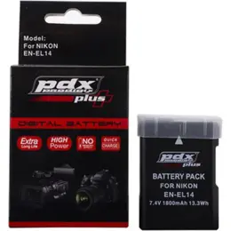 PDX Plus,Nikon ile uyumlu EN-EL14 Fotoğraf Makinesi Bataryası. 3