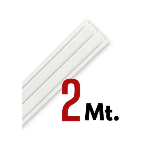 Tümray 3 Raylı Korniş Perde Rayı Kaliteli Sağlam Ambalaj 2 Metre
