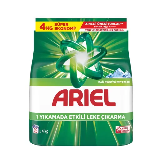 Ariel Dağ Esintisi Beyazlar Toz Deterjan 4 Kg