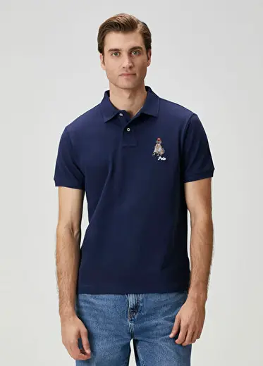Lacivert Polo Yaka T-shirt