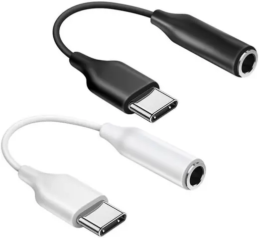 Ayex TYP-C İçin 3.5 mm Kulaklık ve Mikrofon Adaptörü Siyah (Siyah)