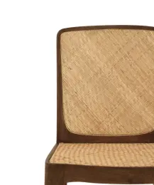 Rattan Örgü Detaylı Mango Ağacı Sandalye(50x55x81 Cm) 6