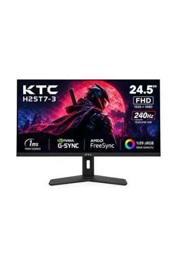 H25T7 24.5" FHD 240 HZ FAST IPS 1 MS PIVOT GAMING MONİTÖR