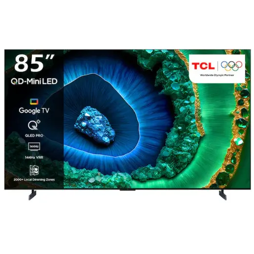 Tcl 85C855 85" 215 Ekran Uydu Alıcılı Smart 4K Premium QD-Mini LED TV