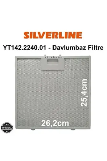 2240 B6 Siyah 2240.6.103.14 Davlumbaz Filtre Aspiratör Metal Süzgeç Alüminyum Yağ Filtresi