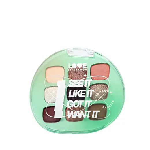 Love Generation Eyeshadow Palette I See It I Like It I Want It I Got It 01 - 9 Bold & Shimmering Shades